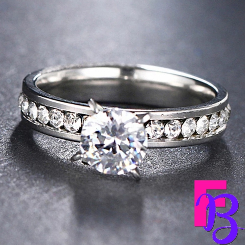 1 CT Solitaire Eternity Engagement Ring - Picture 5 of 12